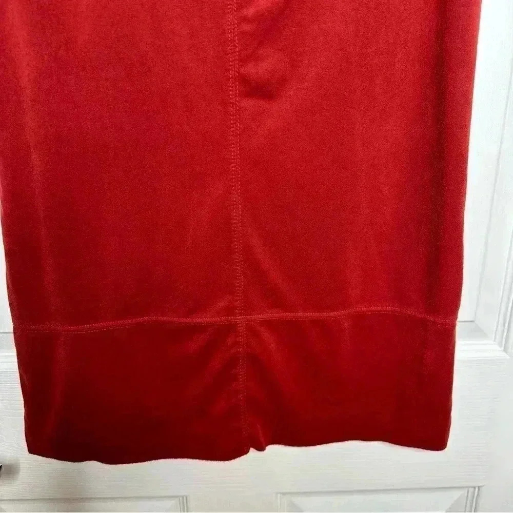 Reitman’s Shift Dress Midi Laser Cut Burn Orange Size Extra Small - Picture 6 of 16